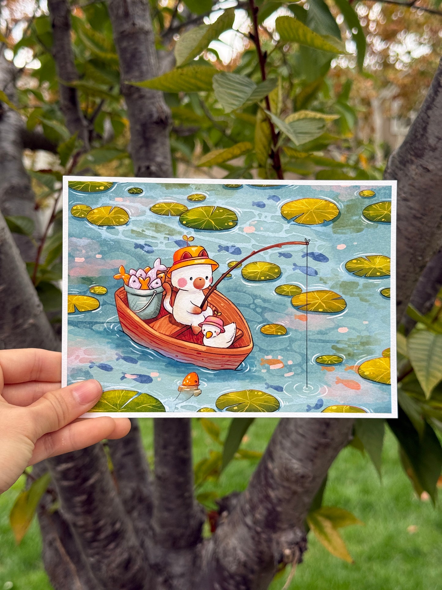 Fishing pond | Art print