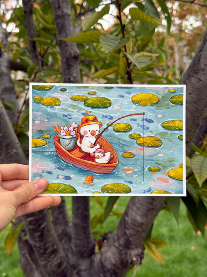 Fishing pond | Art print