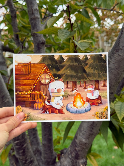 Wooden cabin | Art print