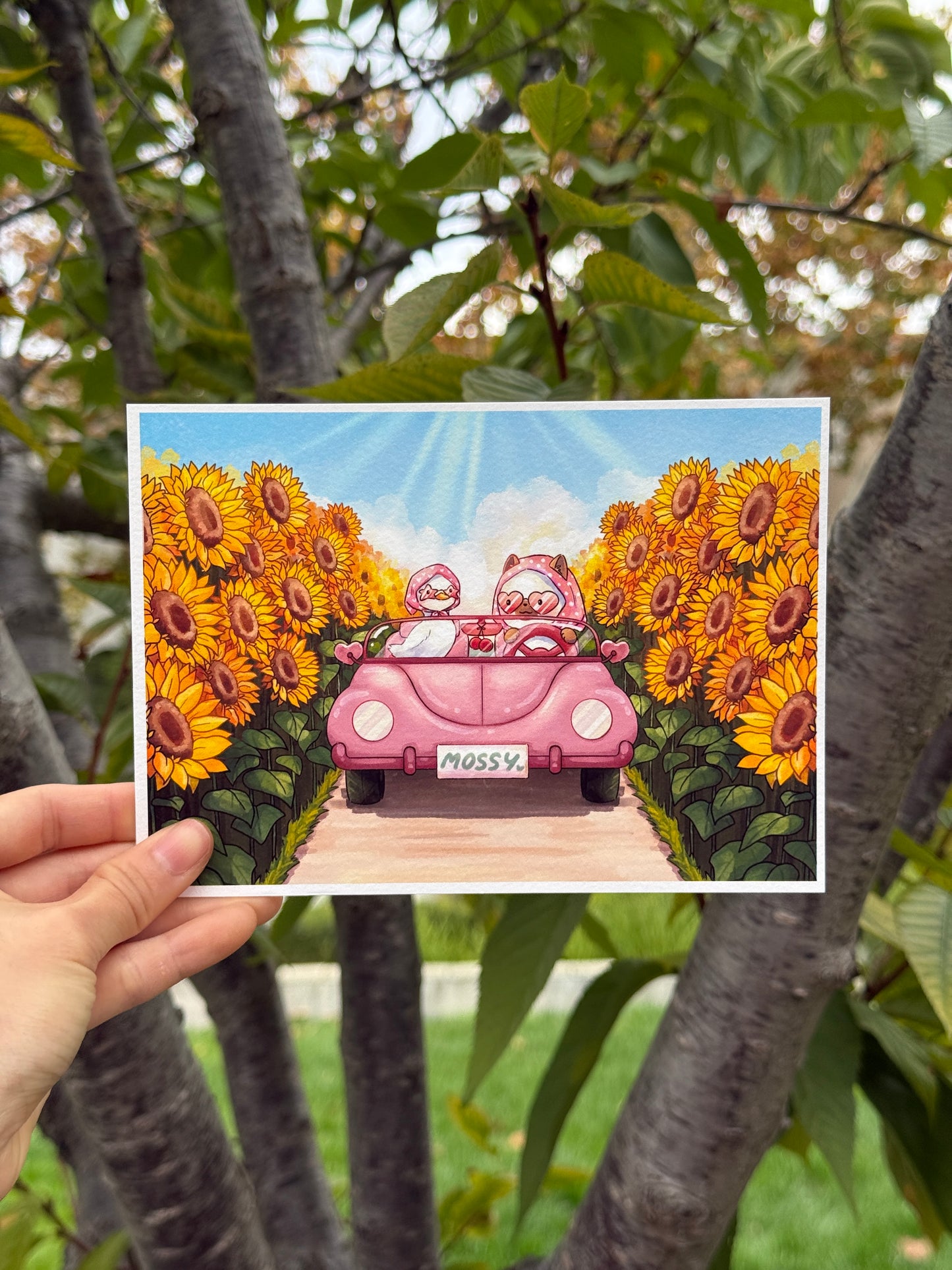 Sunflower drive | Art print