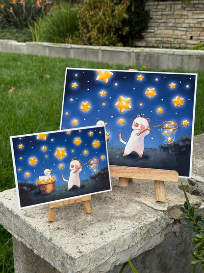 Catching stars | Art print