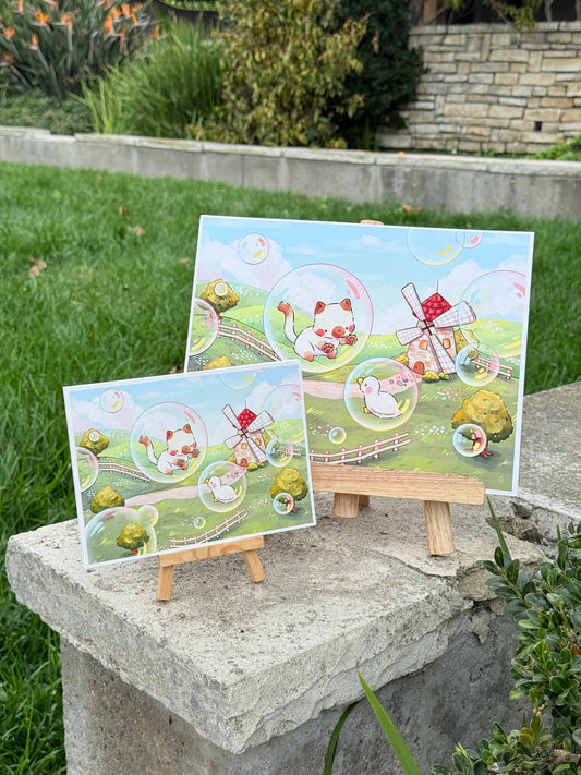 Floating bubbles | Art print