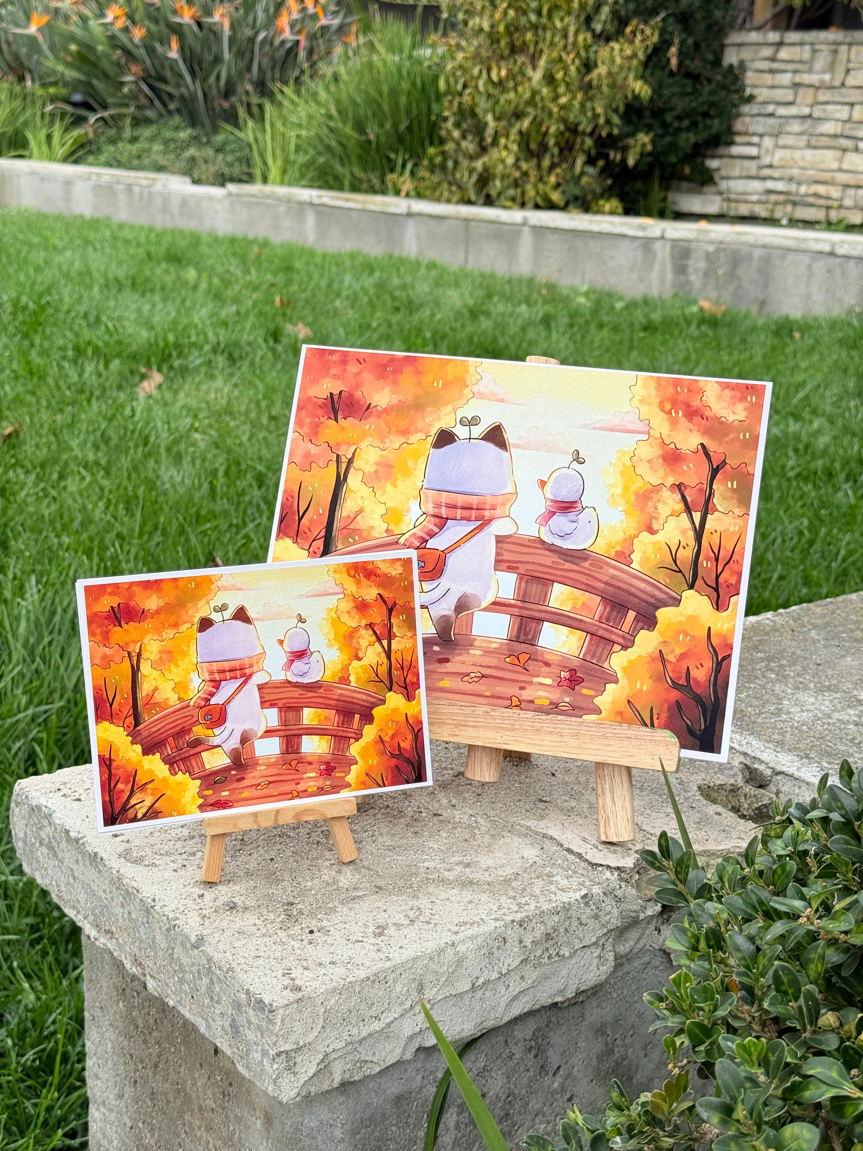 Autumn sunset | Art print – Annafloof Shop