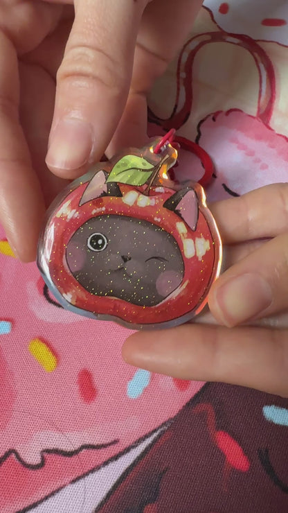 Apple cat | Acrylic charm