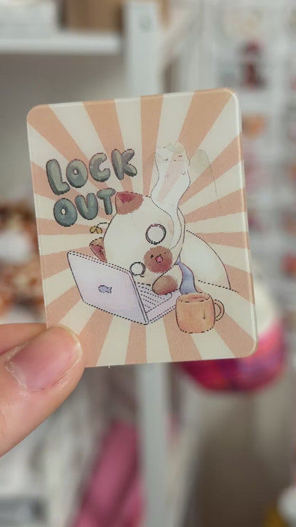 Lock in & Lock out | Lenticular card